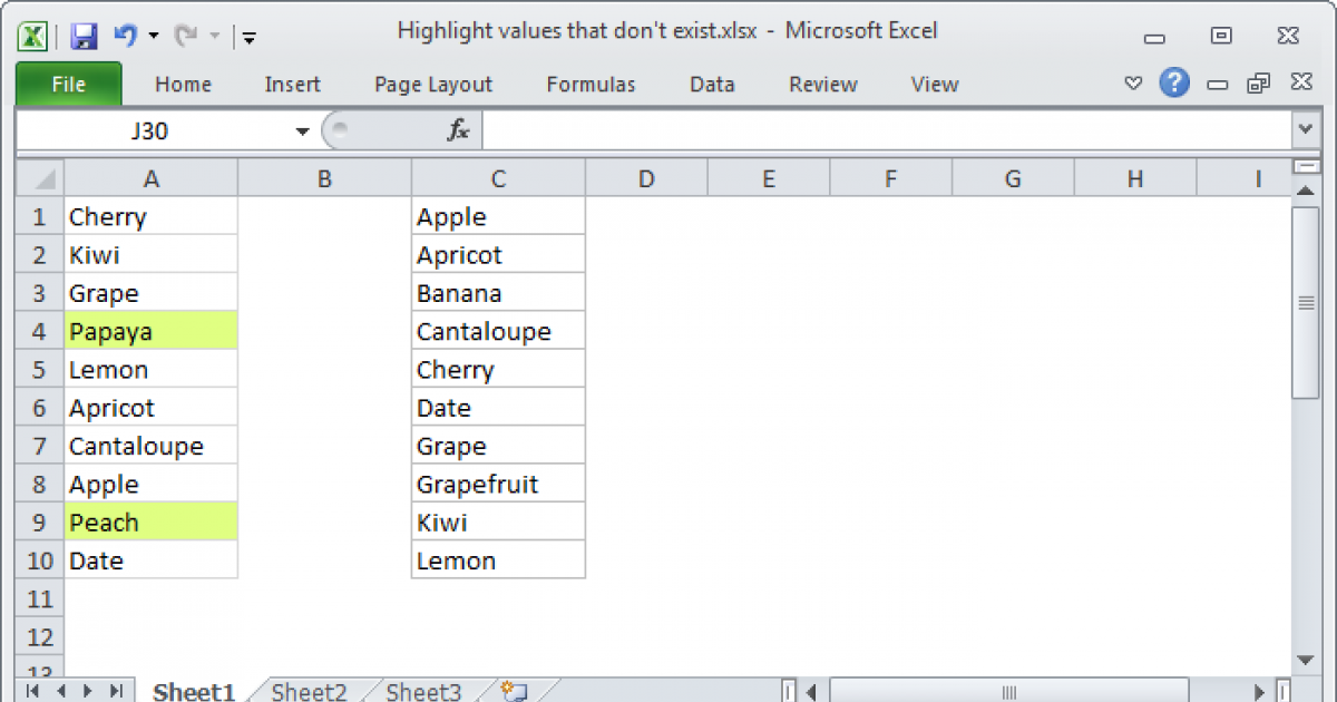 Formula To Calculate Missing Values In Excel